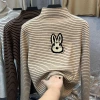 This autumn and winter collection features plush undergarments for both boys and girls, as well as semi-high-neck long-sleeved T-shirts and striped cartoon tops for children Application Scenario